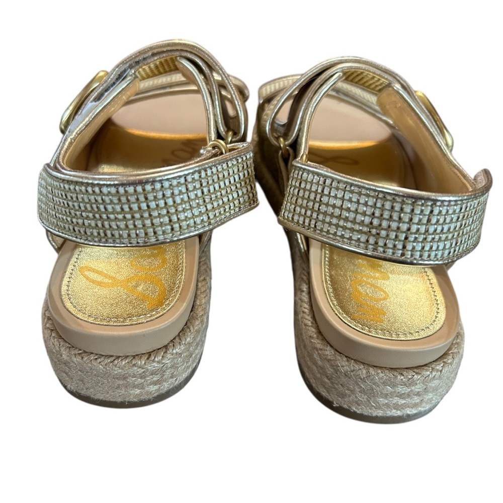 Sam Edelman Arlo Strappy Faux Raffia Sandals NEW 8.5 - Picture 5 of 10